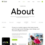 Fluxas -现代商务与机构工作室 Elementor 模板套件 1